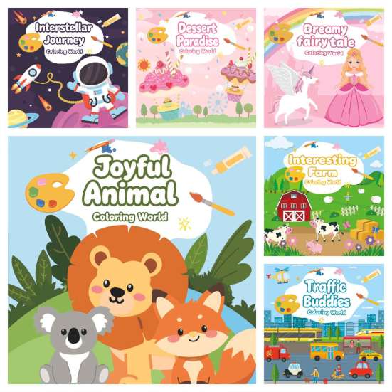 Easy Trace Line Drawings Children's Coloring Book, with Cute Animal Theme, Thick Paper Sketchbook, Kids Fun Pictures for Toddlers Drawing And Painting