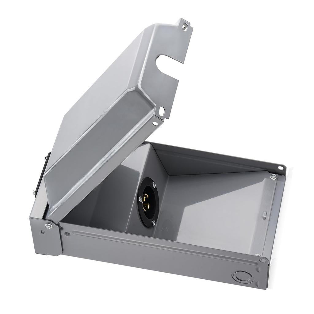 Generator Steckdosenbox Regensicher Edelstahl 30 Ampere 4 Adern Stromgenerator Steckdosenbox