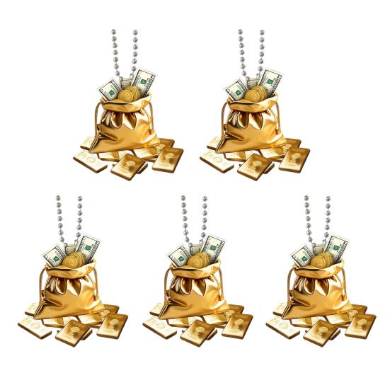 Yousheng 2D Acrylic Jesus Christ Ornament Car Rearview Mirror Hanging Decor Auto Interior Religious Gift for Christian Retro Faith Accessories