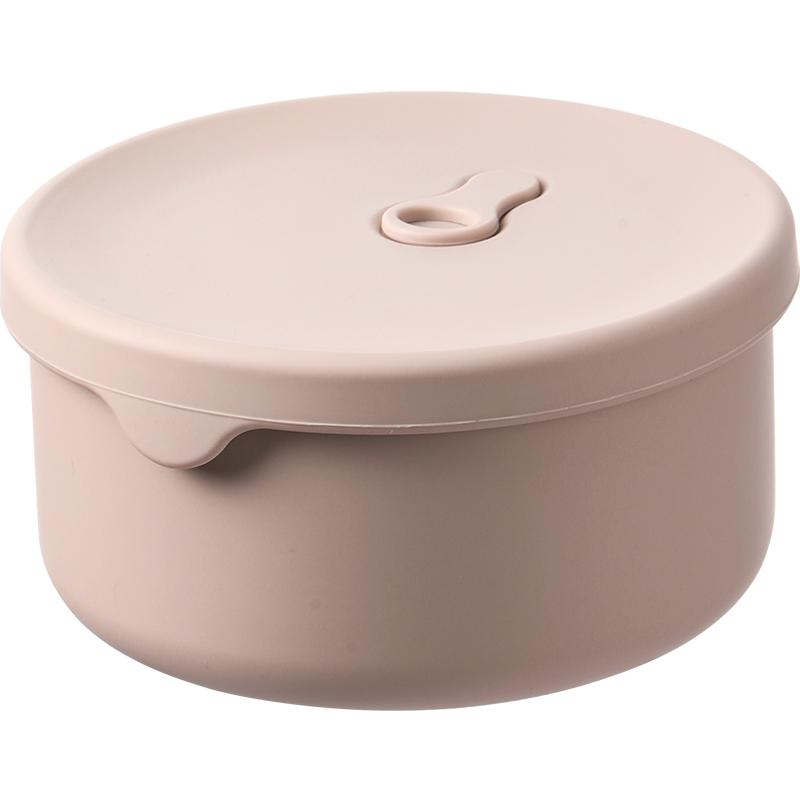 700ML 250ML Rund Silikon Matboks Kjøleskap Matoppbevaringsboks Mikrobølgeovn Oppvaskmaskinsikker Matbeholder med Lokk