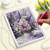 DIY Bouquet Pearl Art Painting for Adults/Beginners Gift Home Decor Pearl Gem Paintings Picture Arts Craft 30x40cm Without Frame