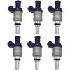 1439800 6pcs 2 Holes Fuel Injectors Compatible with 2001-2006 BMW 330CI 330I 530I X3 X5 Z3 Z4 3.0L L6 13641439800