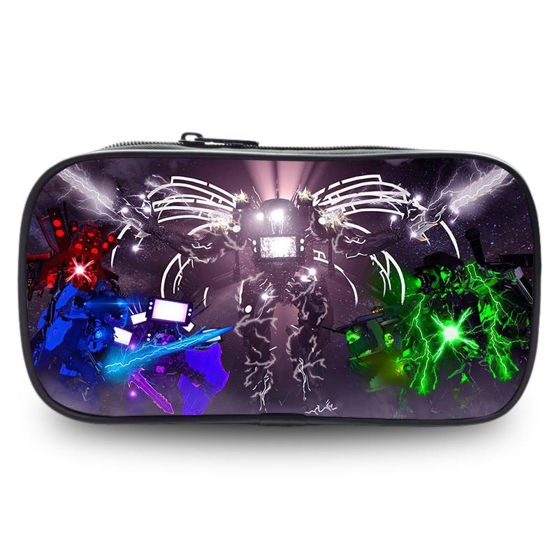 Tv Trendy Titan Character Print Pencil Holder Roomy Polyester Case For Ages All