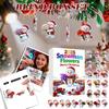 Christmas Advent Calendar, 24 Day Advent Calendar, Includes Snowmen And Santa Hats, Multi-functional Christmas Ornaments, 2D Hanging Gift.