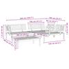 4 piece garden sofa set made from pallets solid acacia wood