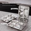 304 Stainless Steel Divided Lunch Plate