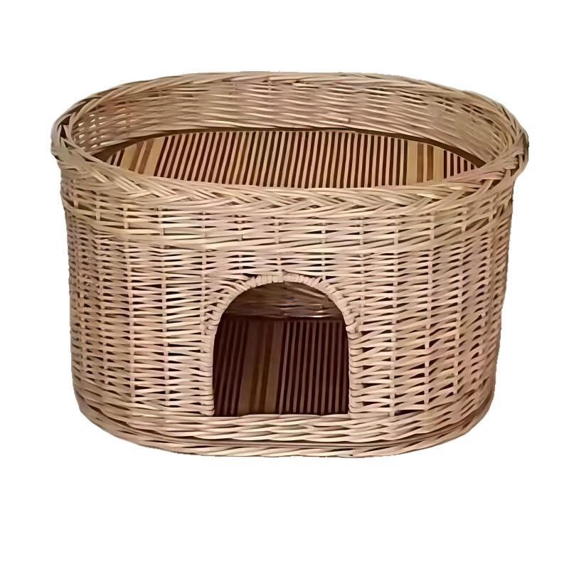 Songhong Wicker Pet Bed for Cats and Small Dogs