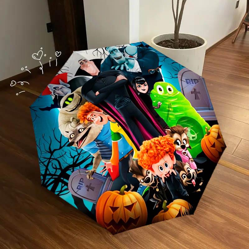 1pc Halloween, Monsters Themed High-quality Umbrella,Automatic Opening and Closing Umbrella,Multi-functional Umbrella G0811064