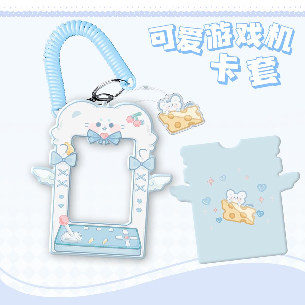 Cute Animals Card PC Holders Cartoon 3inch Idol Photcards Protective Sleeves ID Cards Badge Cover Kawaii Bag Keychain Pendant