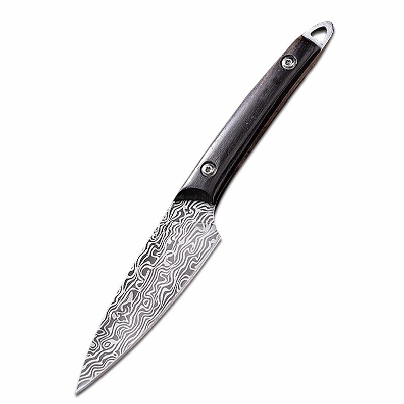 Damascus Pattern Stainless Steel Forged Kitchen Fruit Knife Boning Knife Meat Cleaver