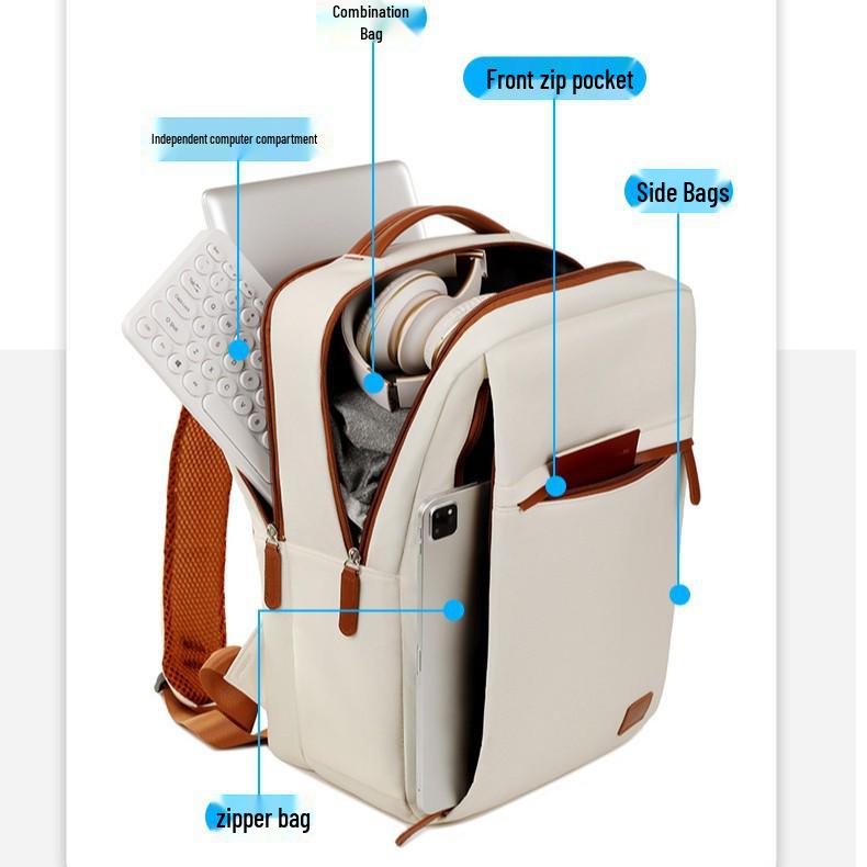 Women's High-end Cross-border Laptop Backpack - Large Capacity for Casual Business Trips