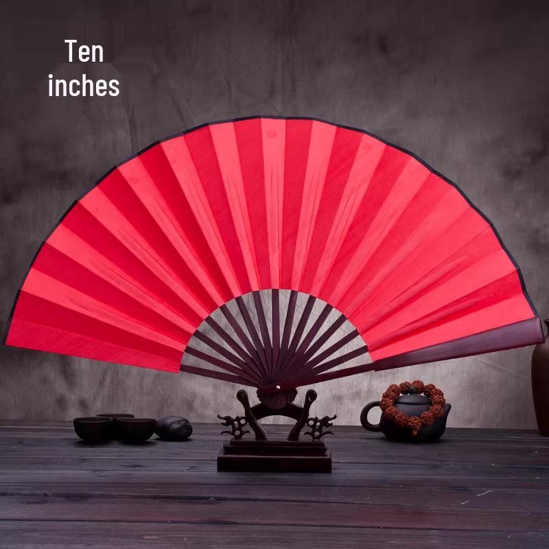 Özelleştirilebilir Çin Tarzı Çocuk Bambu ve İpek Katlanır Yelpaze - Boş Seçenekli Antik Hanfu Tasarımı