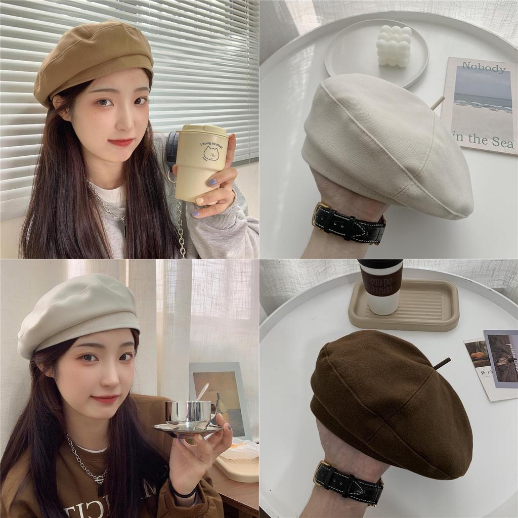 Stylish Warm Winter Beret Sweet And Adorable Fashionable Painter Hat