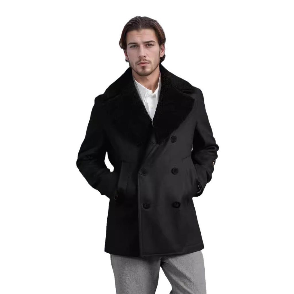 Men's Slim-fit Double-breasted Wool Jacket - 2025 Autumn/Winter Collection
