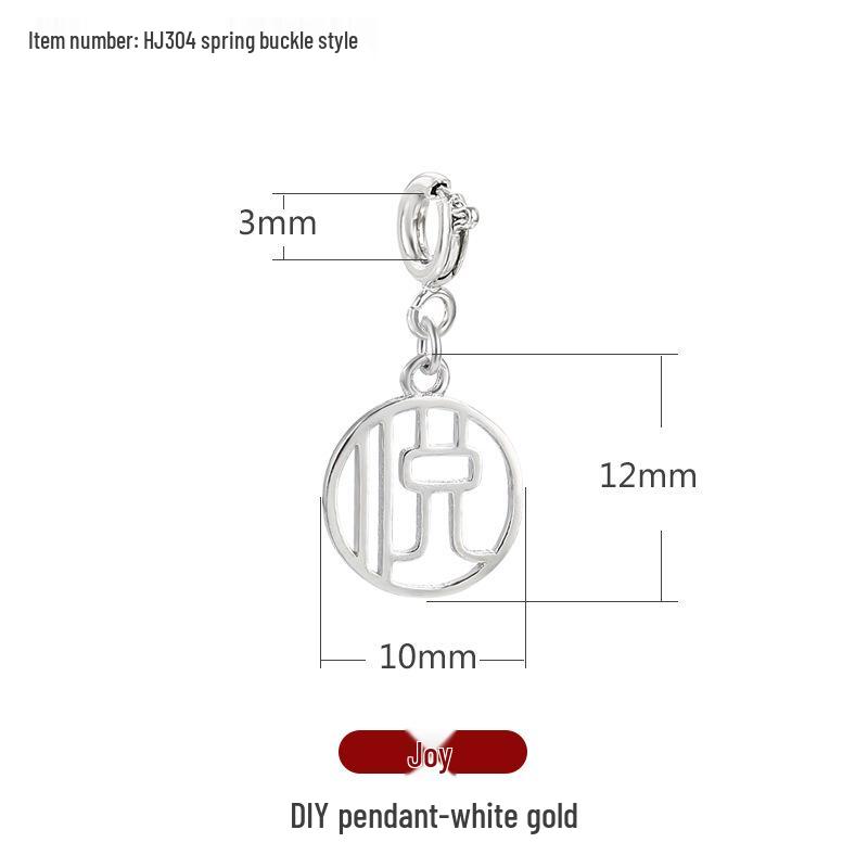 Přívěsky na náramek s charakterem Fu: Zlaté pískové přívěsky a distanční korálky pro DIY šperky