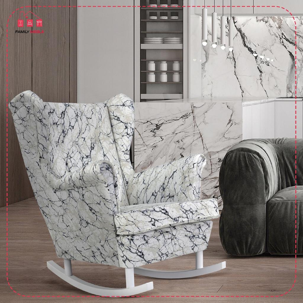 ARI Wing Chair, Scandinavian Rocking Chair, Family, Furniture for Grandma, Comfortable Photo
