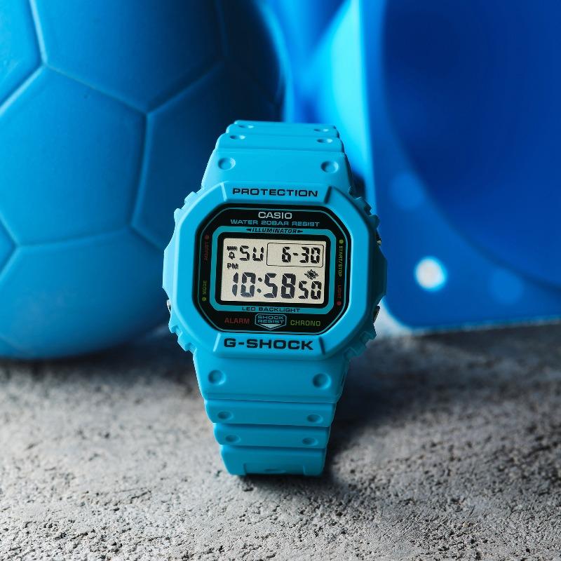 Casio G-SHOCK Herren Resin 200M Wasserdicht Stoßfest Alarm Quarz Uhr DW-5600EP-2