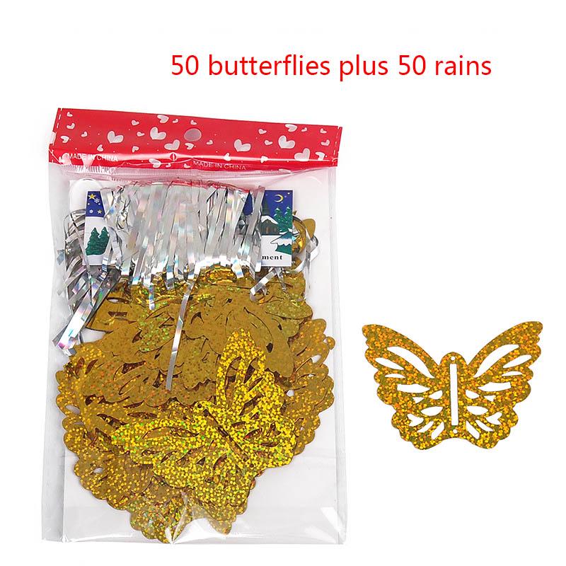 Moda 50 buc/set inimă 100 buc/1 set petrecere aniversare fluture festival decorațiuni set paillette pandantiv decorațiuni nunta bricolaj