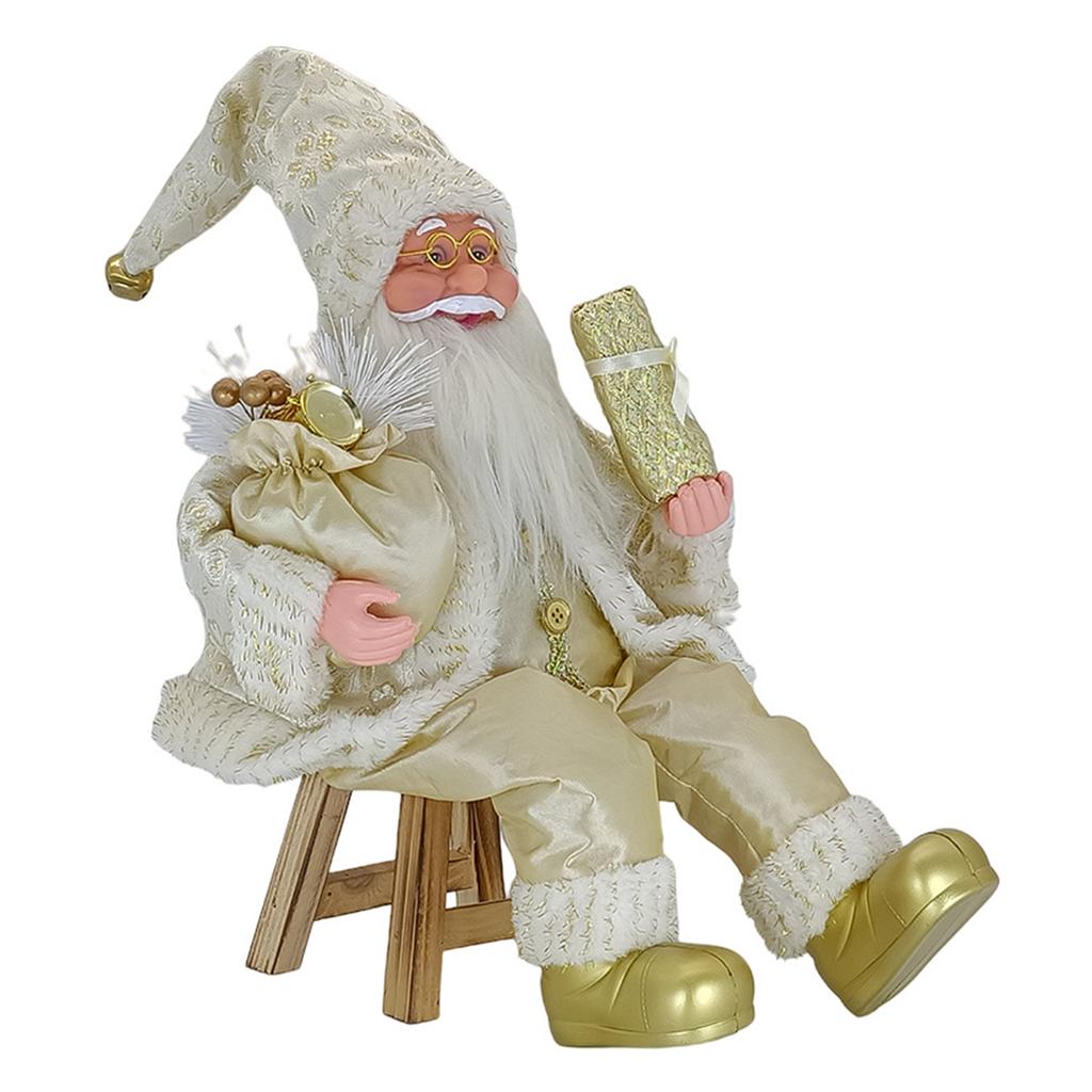 50cm Sitting Santa Clauses Decoration Fashionable Vivid Christmas Handiworks Artwaresfor Office Home Decoration