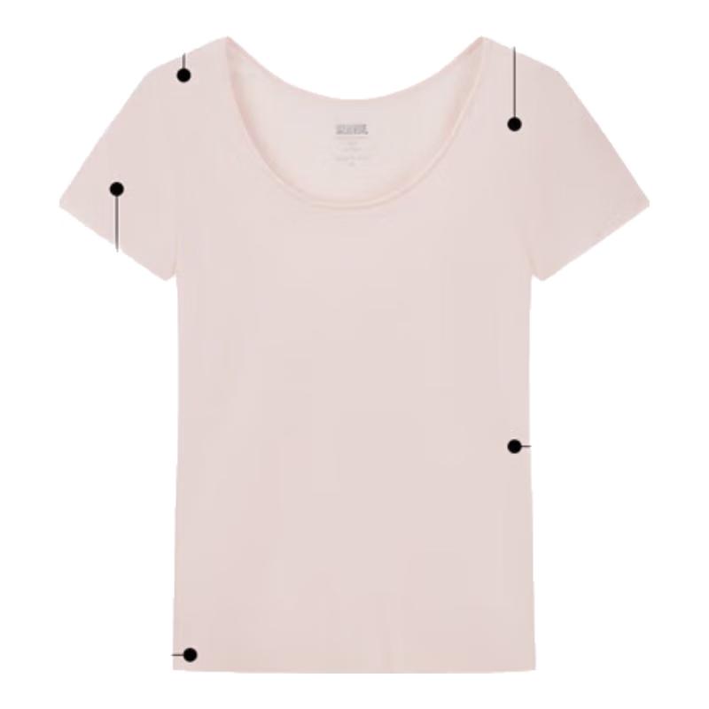 Yiershuang Women's 60s 100% Cotton Short Sleeve Round Neck T-shirt