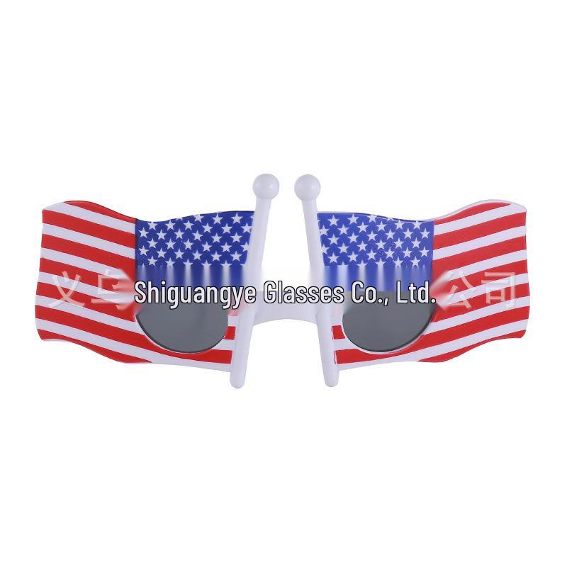 American Flag Peace Sign Glasses - Cross-Border Party & World Cup Decoration for Independence Day