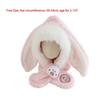 Plush Integrated Hat Scarf Set Windproof Neck Warmer New Ear Protection Hat  Kids