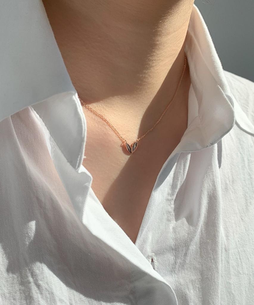 Alleun Silver 925 Heart Pendant Chain Necklace