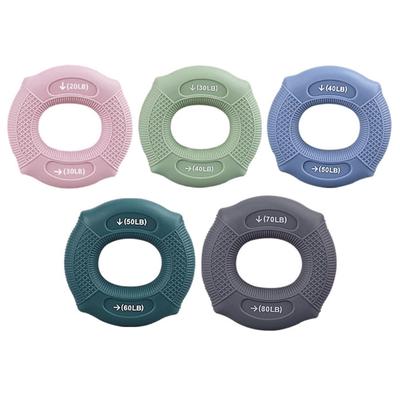 Silicone Grip Strength Trainer Hand Strengthener Grip Rings Forearm Exerciser Balls Finger Strength Training Expander