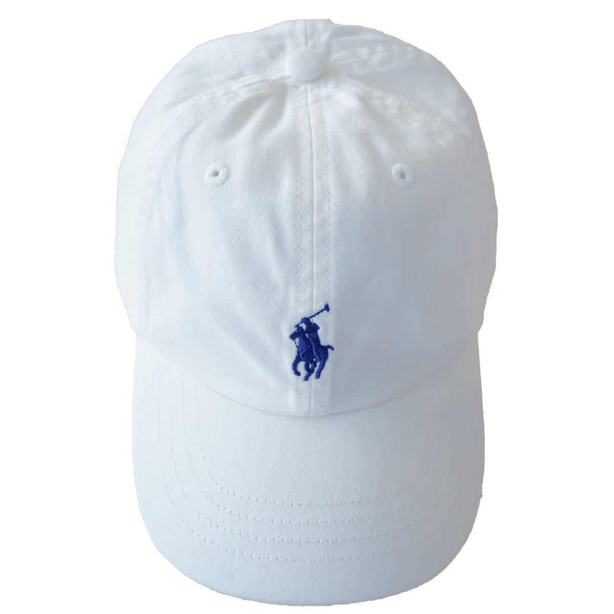 

Ralph POLO Ralph Lauren Cap CAP Hat Hat Men Women PONY Pony One Point White x Navy (Polo Lauren) - [Used]