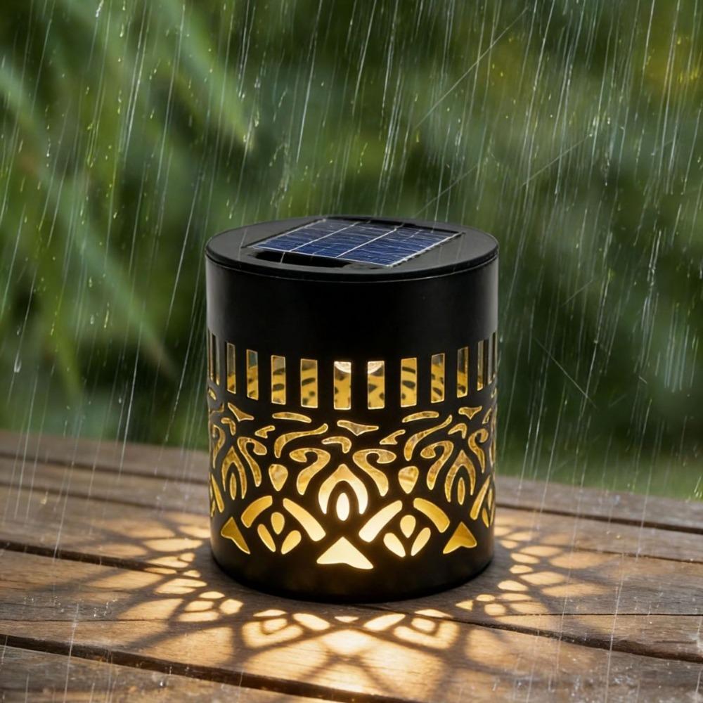 Solar-Powered Datura Lantern Light Wall Lamp Outdoor Garden Patio Walkway Decorations Lighting for Garden Decor