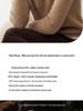 Women's 100% Cashmere Slimming Round Neck Color Block Two-Piece Look Knit Sweater