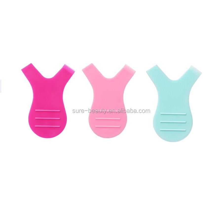 New Arrival Lash Extension Lifting Tool Eyelash Perm Pink Lift Lash Brush with Y Design