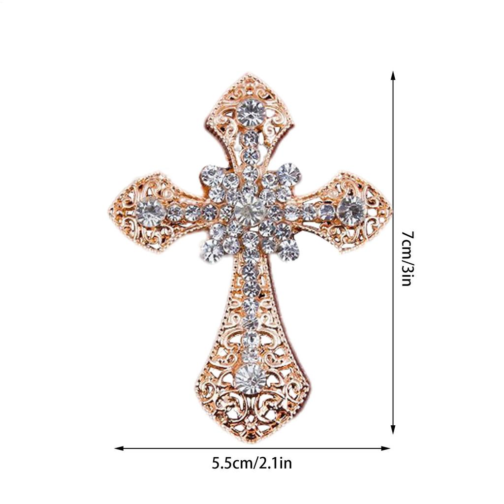 Car Vent Clips Crystal Cross Car Perfume Clips Car Air Fresheners Vent Clips for Women Cross Rhinestone Air Freshener Vent Clip