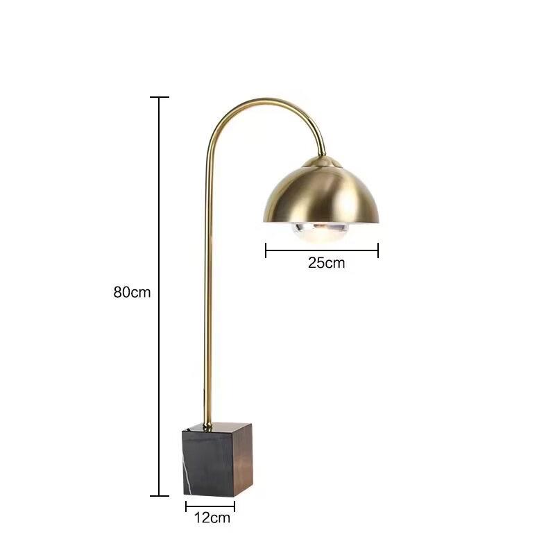 Desktop Food Warming Lamp (Copper & Black Marble)