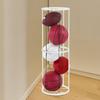 Ball Storage Rack Columnar Vertical Garage Sports Organizer for School