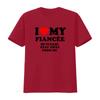 Funny I Love My Fiancée So Please Stay Away From Me T Shirt For Her Vintage Washed Top For Everyday Wear Casual Breathable