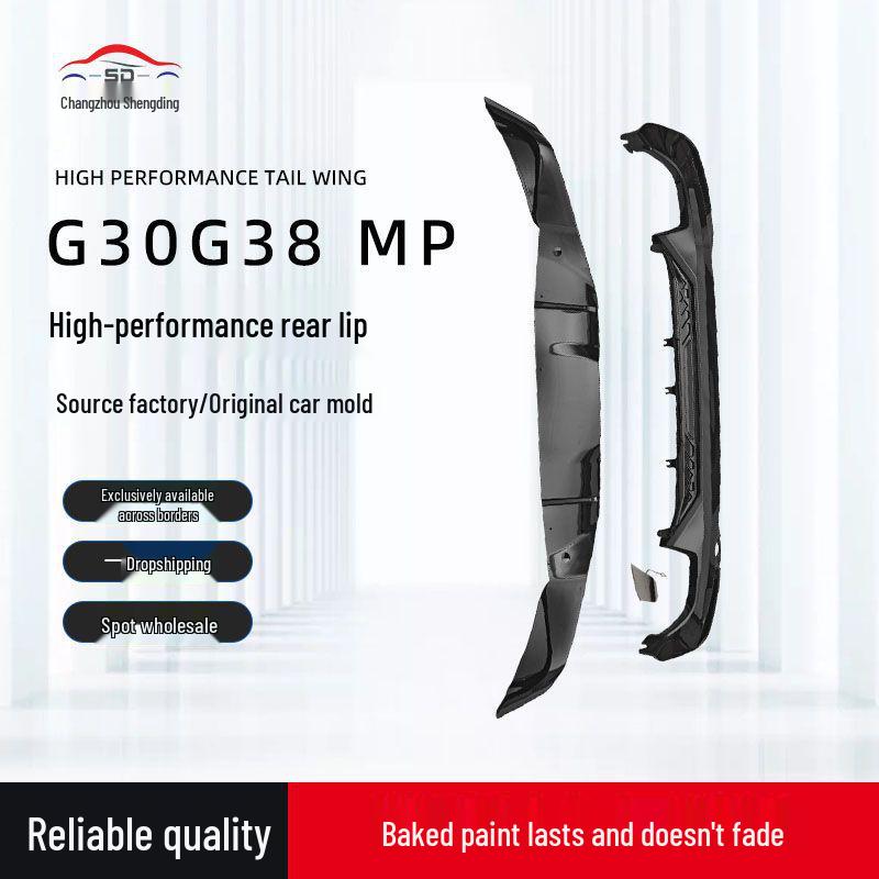 Gloss Black Carbon Fiber MP Rear Lip for BMW 5 Series G30/G38 Pre-Facelift & Facelift Bumper