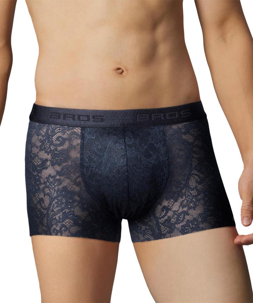 BROS by WACOAL MEN Lace Boxer Glamorous Flexible Cut Front GT3340 LB M Briefs, Breathable, Comfortable, Front, (Hem), Closure,