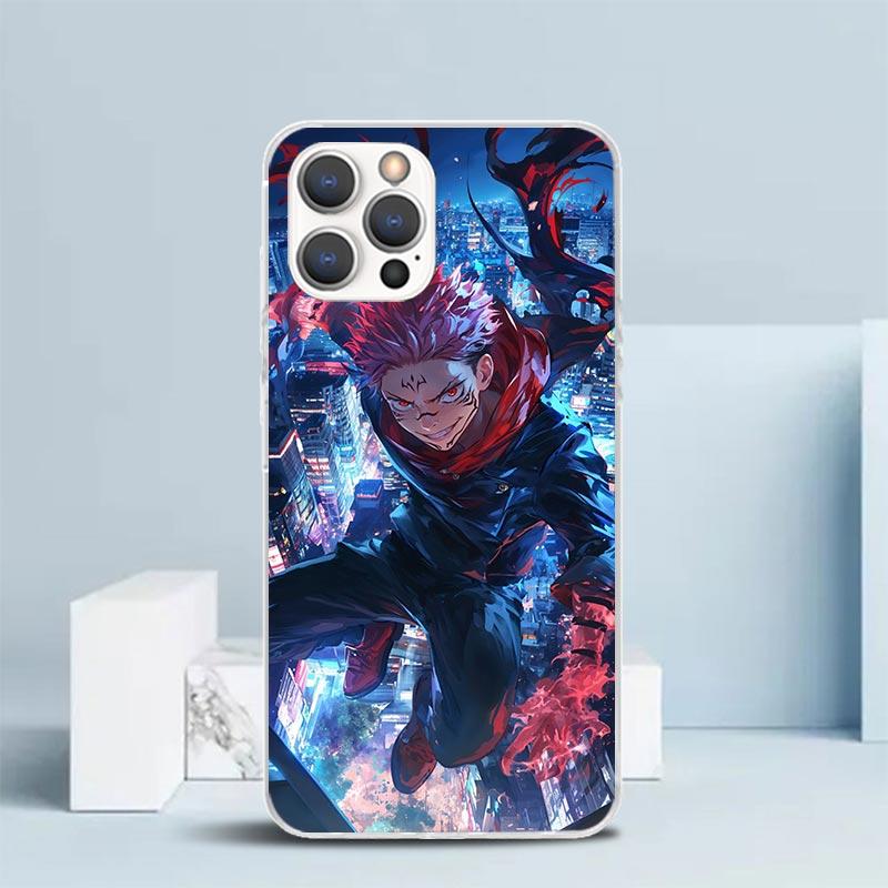 Kaisen J-Jujutsu Itadori Yuji Phone Case For IPhone 16 17 Air 16E 15 14 Plus 13 Mini 12 11 Pro Max 7 8 + SE 2020 Soft TPU Back C