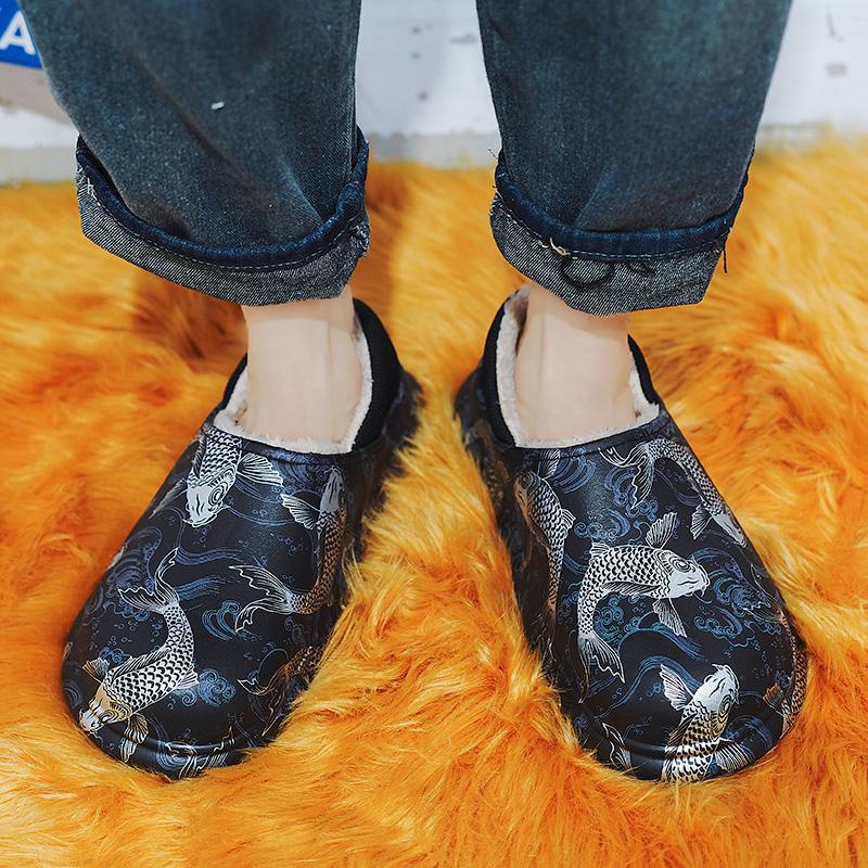 

Зимние тапочки Теплая обувь Сандалии Мужские зимние тапочки на мягкой подошве Женские противоскользящие домашние плюшевые шлепанцы Домашние шлепанцы Домашние тапочки для пары