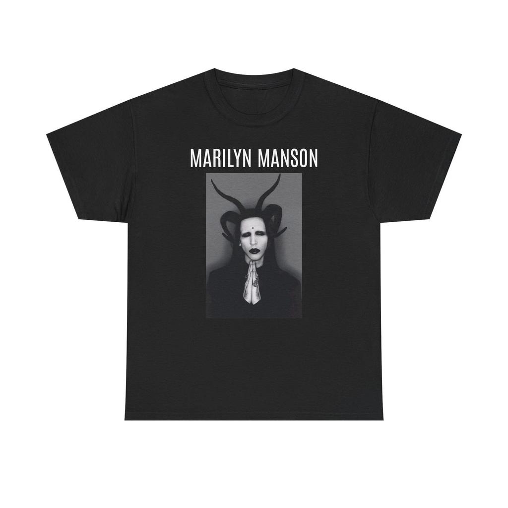 Marilyn Manson Tričko Rock Metal Goth Grafické Tričko Unisex Vintage Styl 90. let