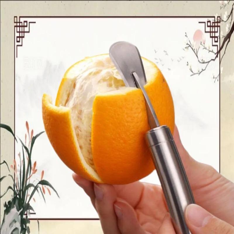 Stainless Steel Orange Peeler Citrus Peeler Tool with Comfortable Handle Fruit Slicer Cutter Remover for Kitchen7