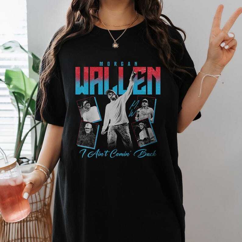 Music Wallen Shirt Country Music Tour Morgan Shirt Retro Music Tour Shirt XL