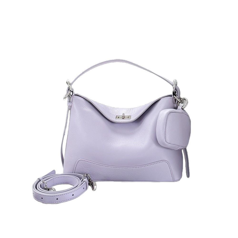 Natürlicher Herbst Erste Schicht Rindsleder Achseltasche Hohes Gefühl Vielseitige Handtasche Trendige Leder Damen Tasche Kostenlose Tasche