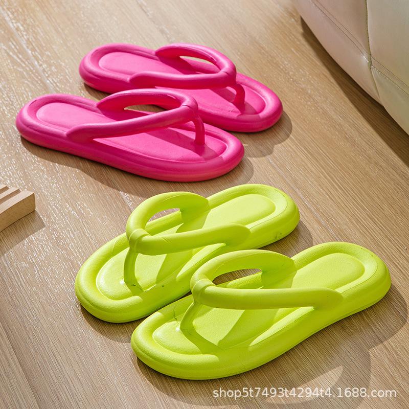 Flip Flops Damen EVA Hausschuhe Rutschfest Abriebfest Sommer Strand Clip Schuhe Badezimmer Baden Rutschfeste Sandalen Modetrend