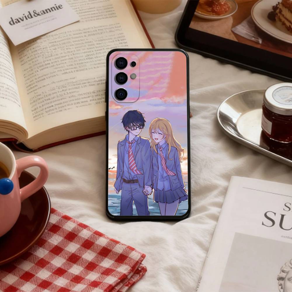 Sad A-Anime Your Lie in April   Phone Case For Samsung S 25,24,23,22,30,21,10,9,Ultra,Plus,Lite,FE,4,5 G Soft Black Case