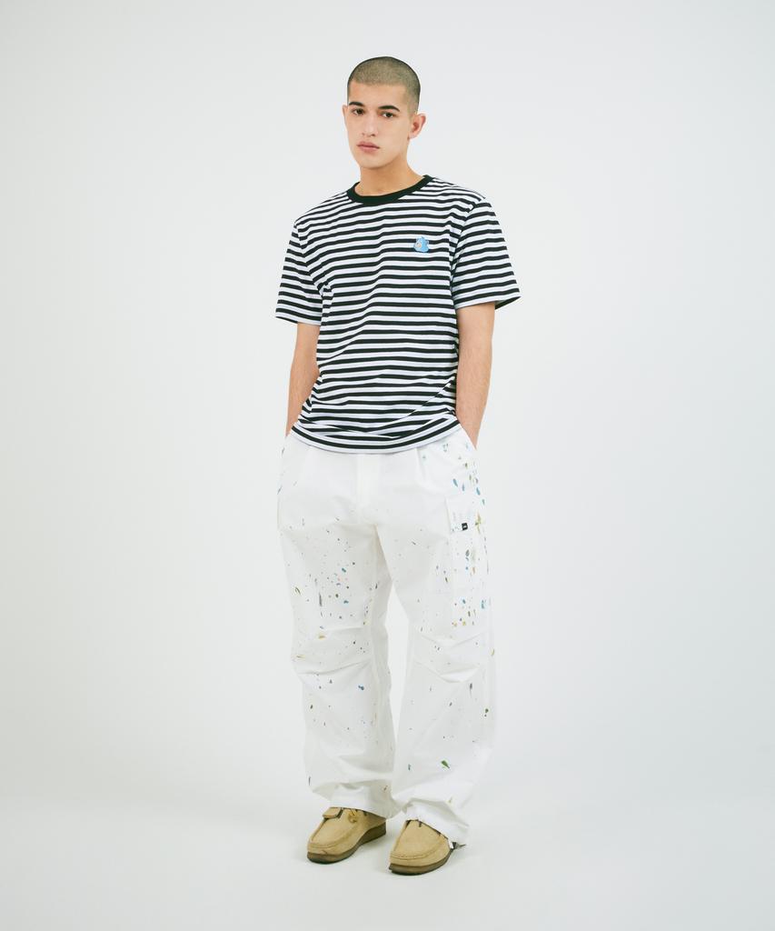 LMC Emb Bear Stripe Tee Black