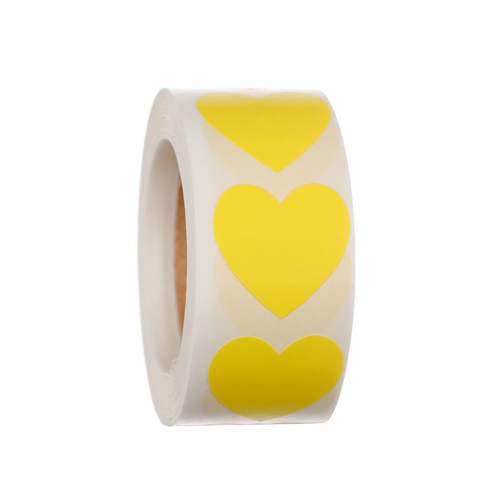 500 Pcs Package Label Gift Packaging Stationery Sticker Scrapbooking Love Heart Shaped Seal Labels