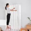 1 Stück Koreanische Französische Weiße nicht-perforierte Vorhänge Sonnenschutz selbstklebend für Bücherregal Vorhang Zimmer Klettverschluss