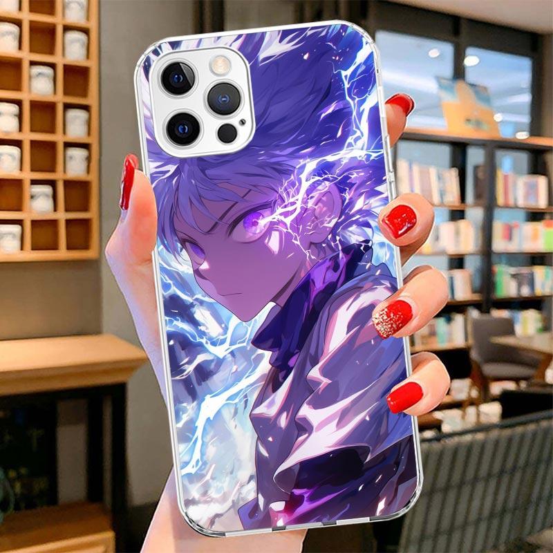 Huner X-Hunters Killua Cover Phone Case For iPhone 16 17 Air 15 14 Pro Max 16E Phone Case 13 Mini 12 11 7 SE 8 Print Pattern Fit